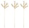 3 Pack of 36" Gold 4 Branch Pine Spray with Ball Accents and Glitter Enhancements
